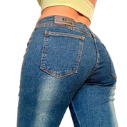 Y2K Bisou Jeans Low Rise Button Front Flare Jeans (S)