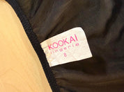 Y2K Pink Striped Lace Mesh Top (S)