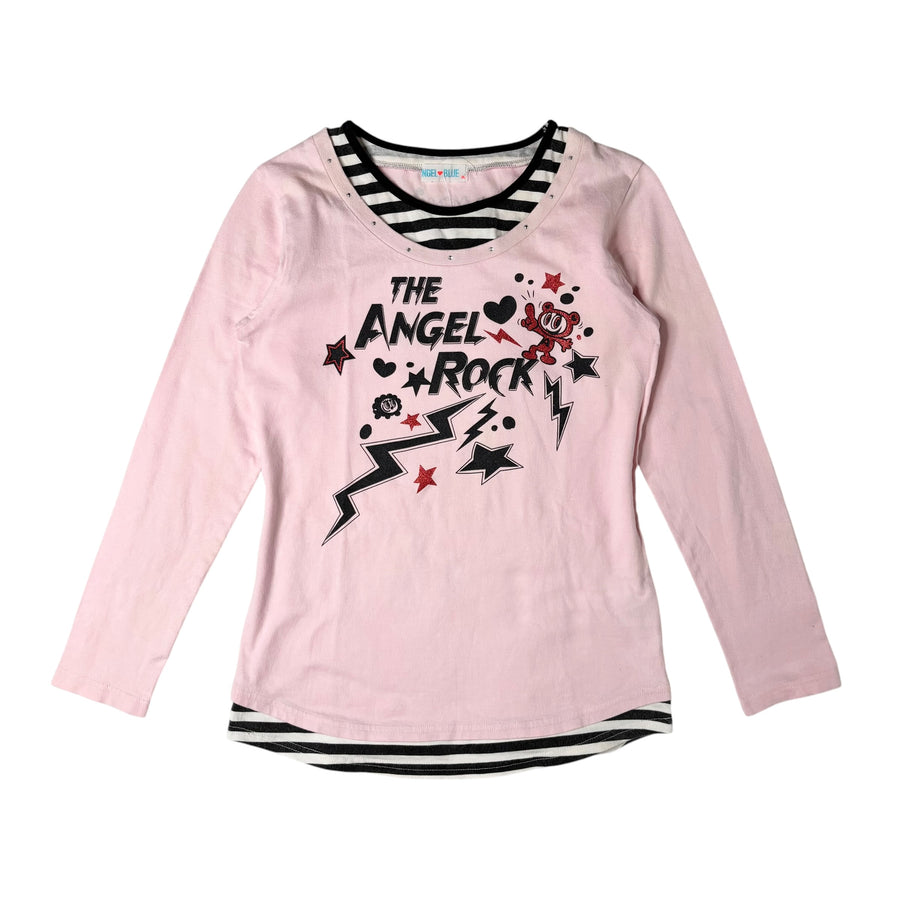 Angel Blue Layered Graphic Long Sleeve (S)
