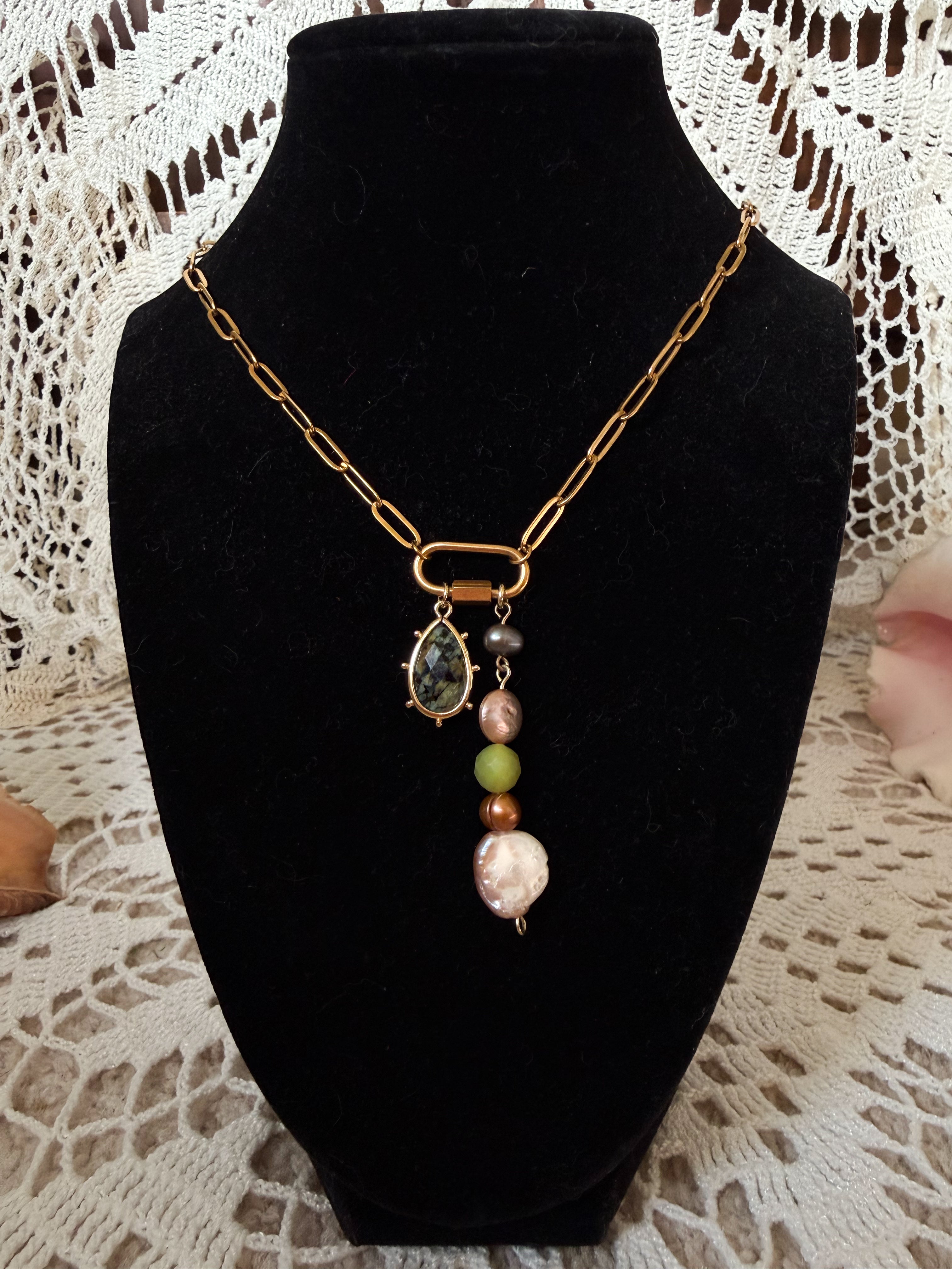 Tide Relic Paperclip Necklace