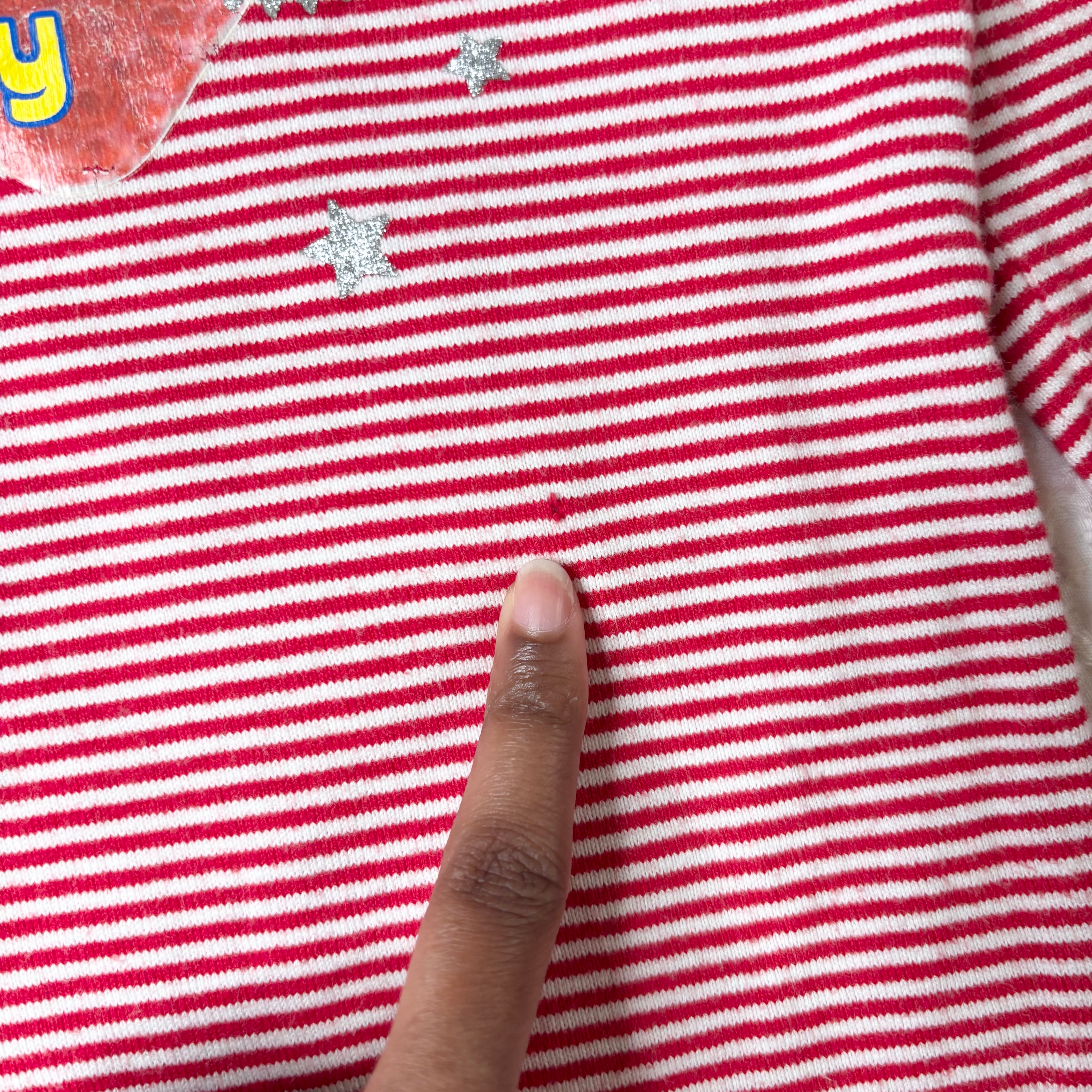 Mezzo Piano Stripe Strawberry Graphic Long Sleeve (XS)