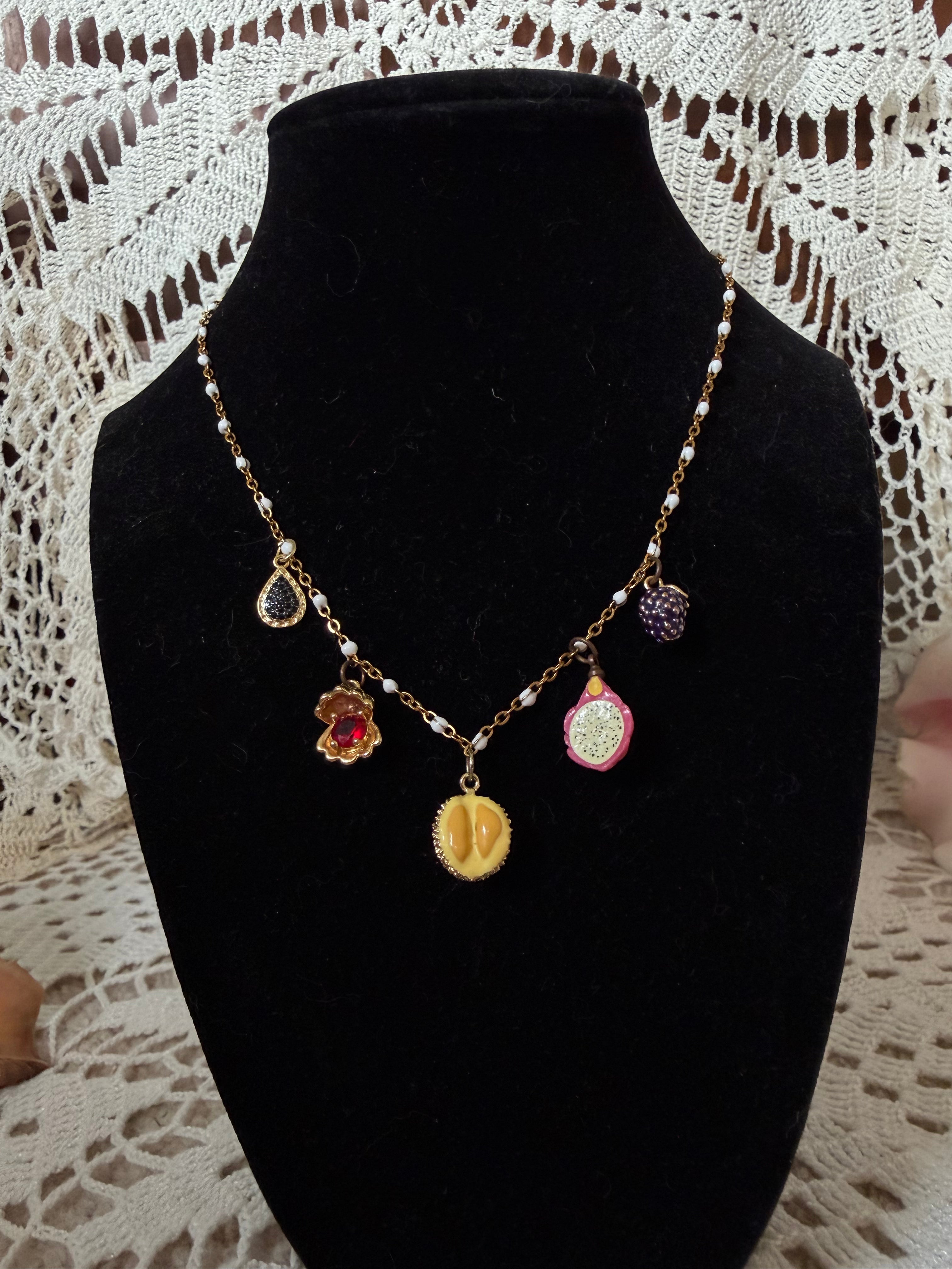 Fruit Charm Necklace