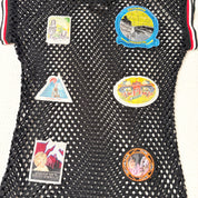 Patchwork Netted Mini Dress (M)