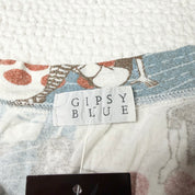 Gipsy Blue Abstract Graphic Tee (M)