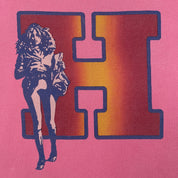 Hysteric Glamour Pink H Logo Pin-Up Graphic Baby Tee (S)