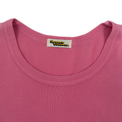 Hysteric Glamour Pink H Logo Pin-Up Graphic Baby Tee (S)