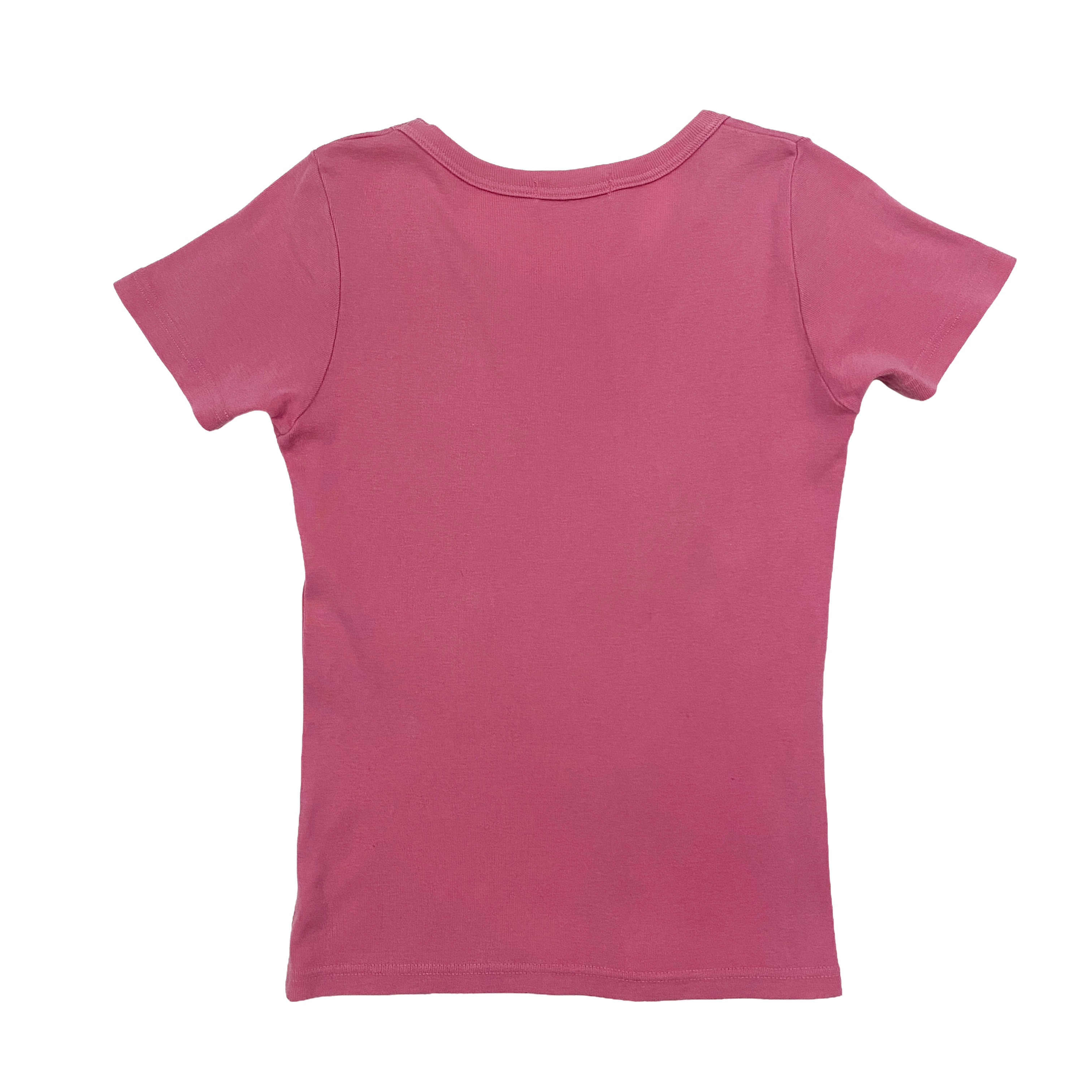 Hysteric Glamour Pink H Logo Pin-Up Graphic Baby Tee (S)