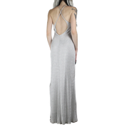 90s Metallic Silver Gown (XS/S)