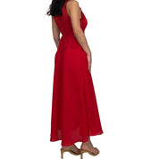 Vintage Red Maxi Slip Dress (M/L)