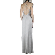 90s Metallic Silver Gown (XS/S)