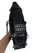 Guess 2000s Black + Silver Chain Shoulder Bag