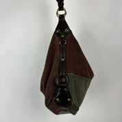 Vintage Suede Patchwork Bag