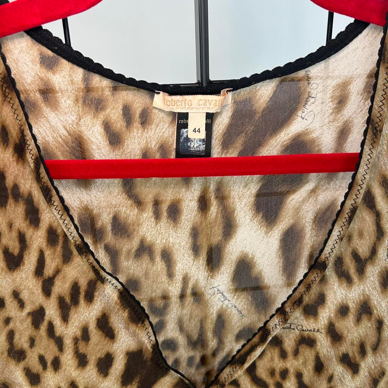 Roberto Cavalli Y2K Leopard Top (S)