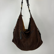 Vintage Suede Patchwork Bag