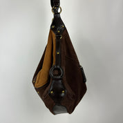 Vintage Suede Patchwork Bag