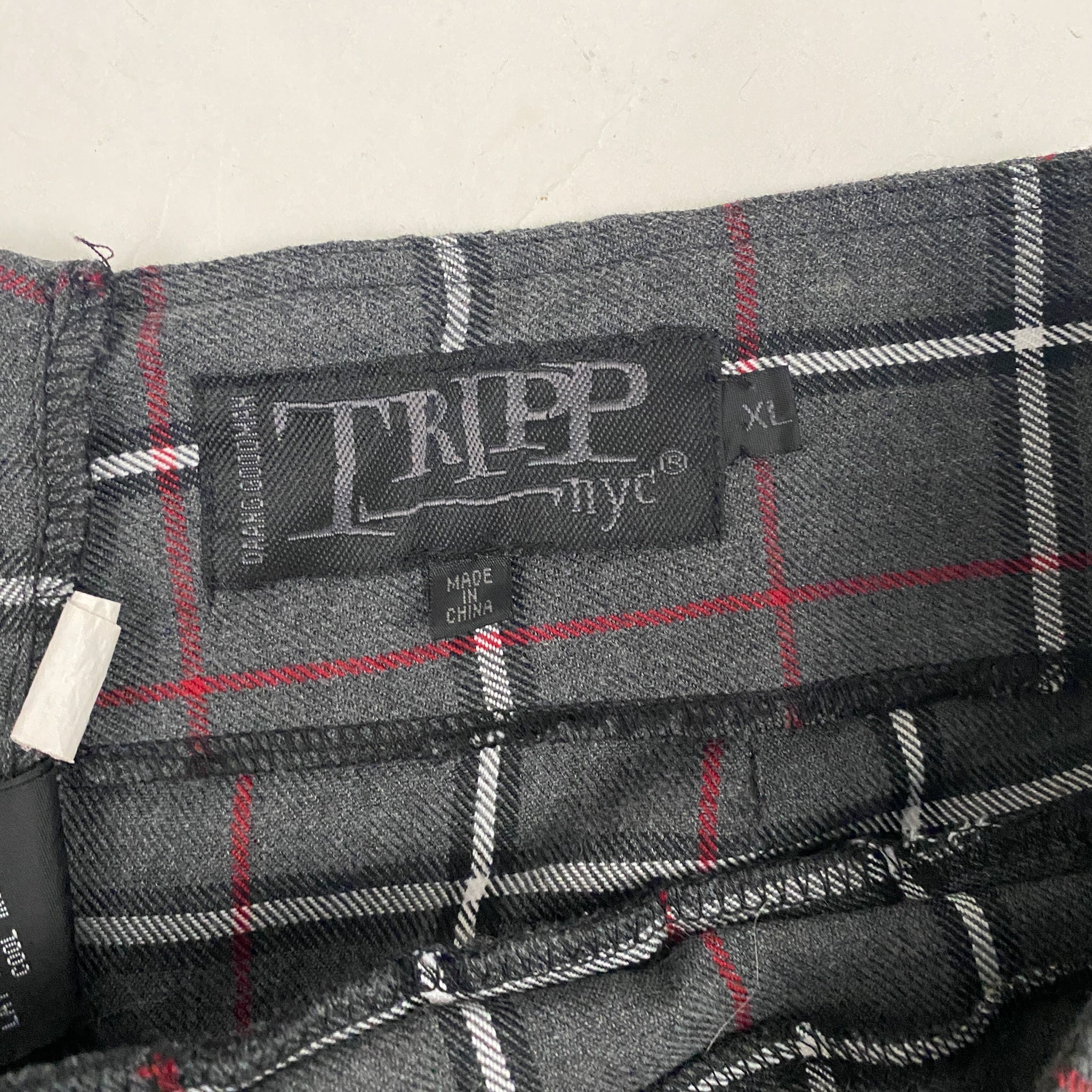 Tripp NYC Plaid Pleated Mini Skirt (XL)