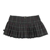 Tripp NYC Plaid Pleated Mini Skirt (XL)
