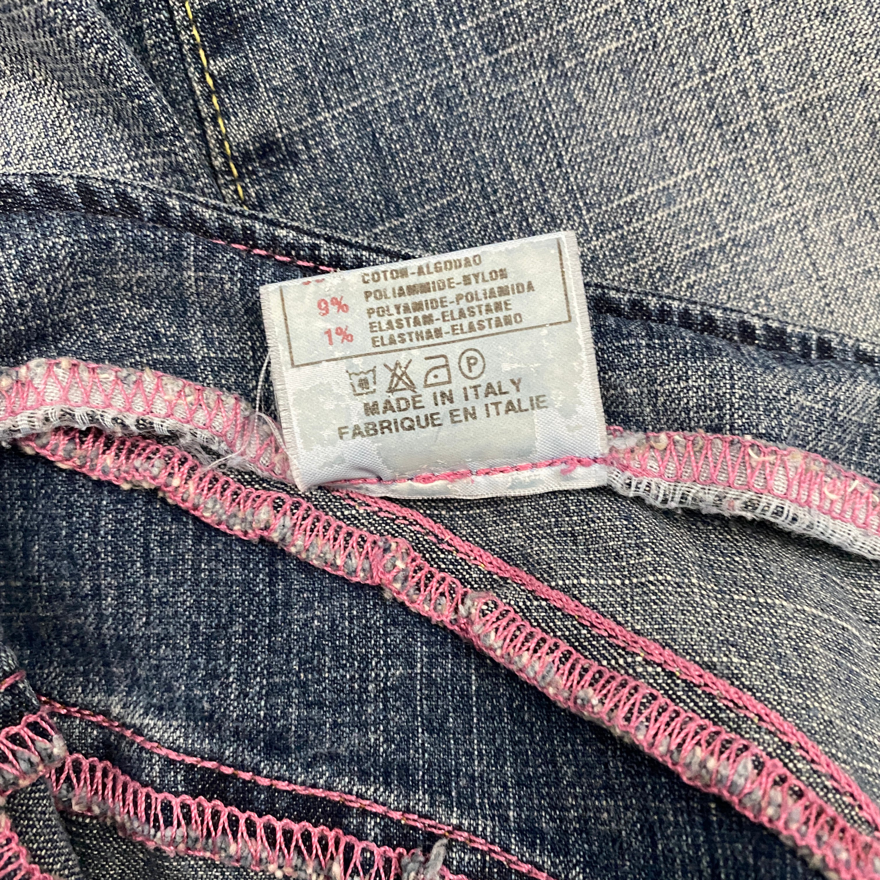 Miss Sixty 2000s Low Rise V-Shaped Yoke Jeans (XS)