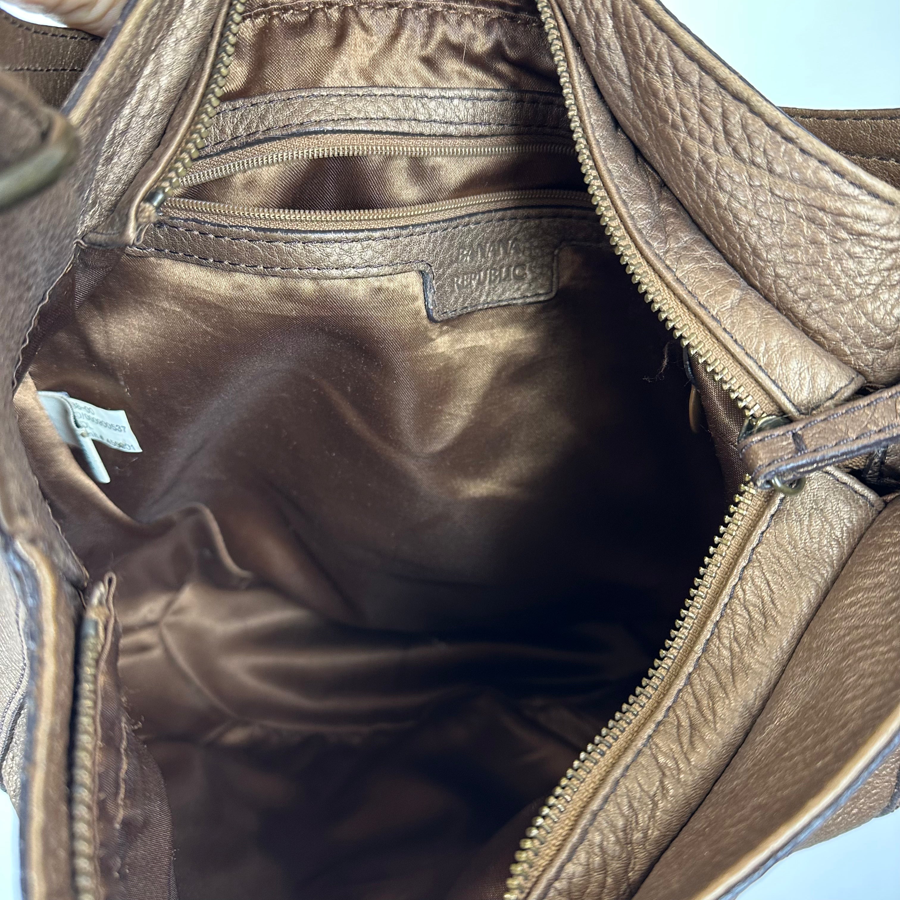 Vintage Bronze Leather Bag