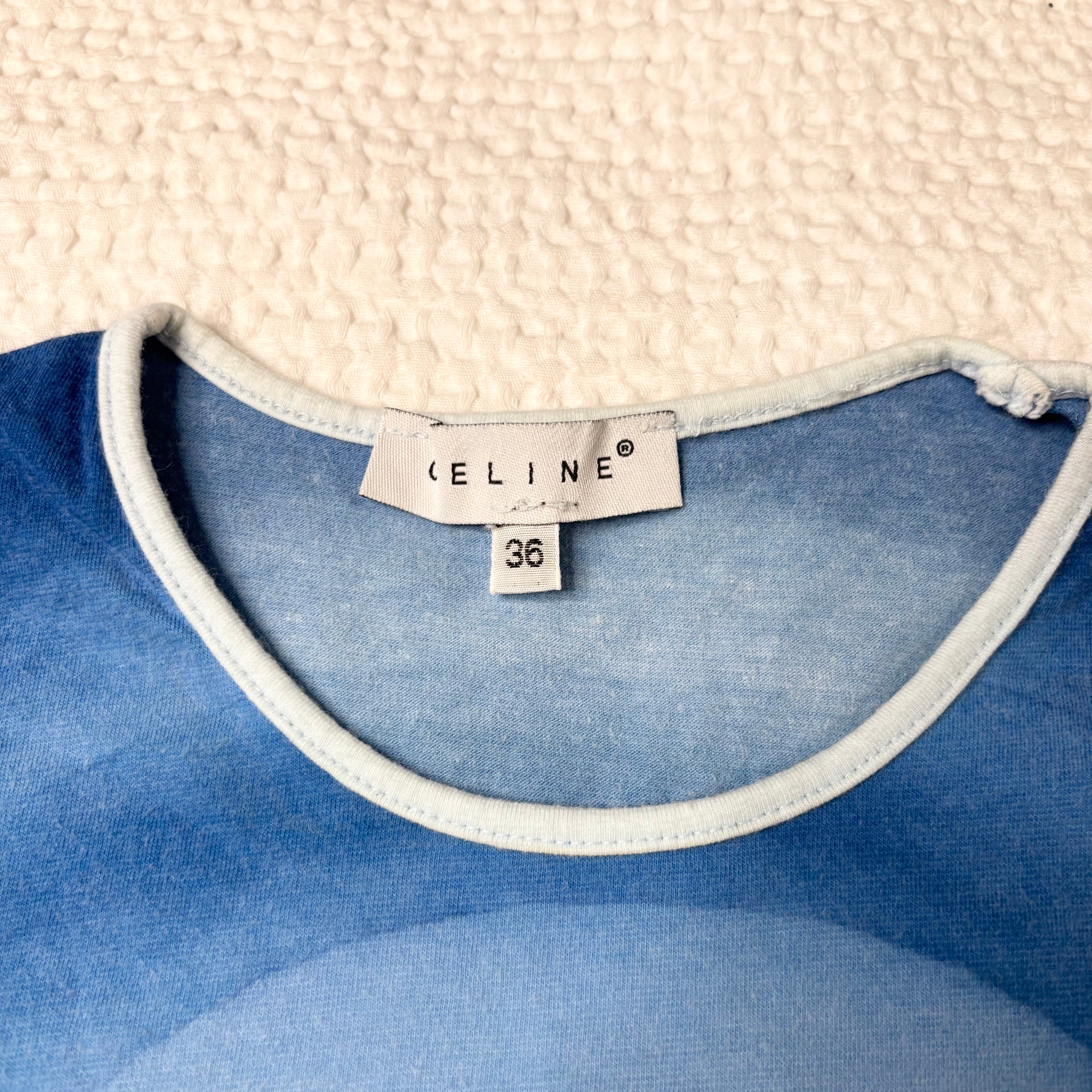 Vintage Celine Abstract Gradient Tee (S)
