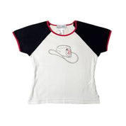 Christian Dior Cowboy Hat Baby Tee (S)