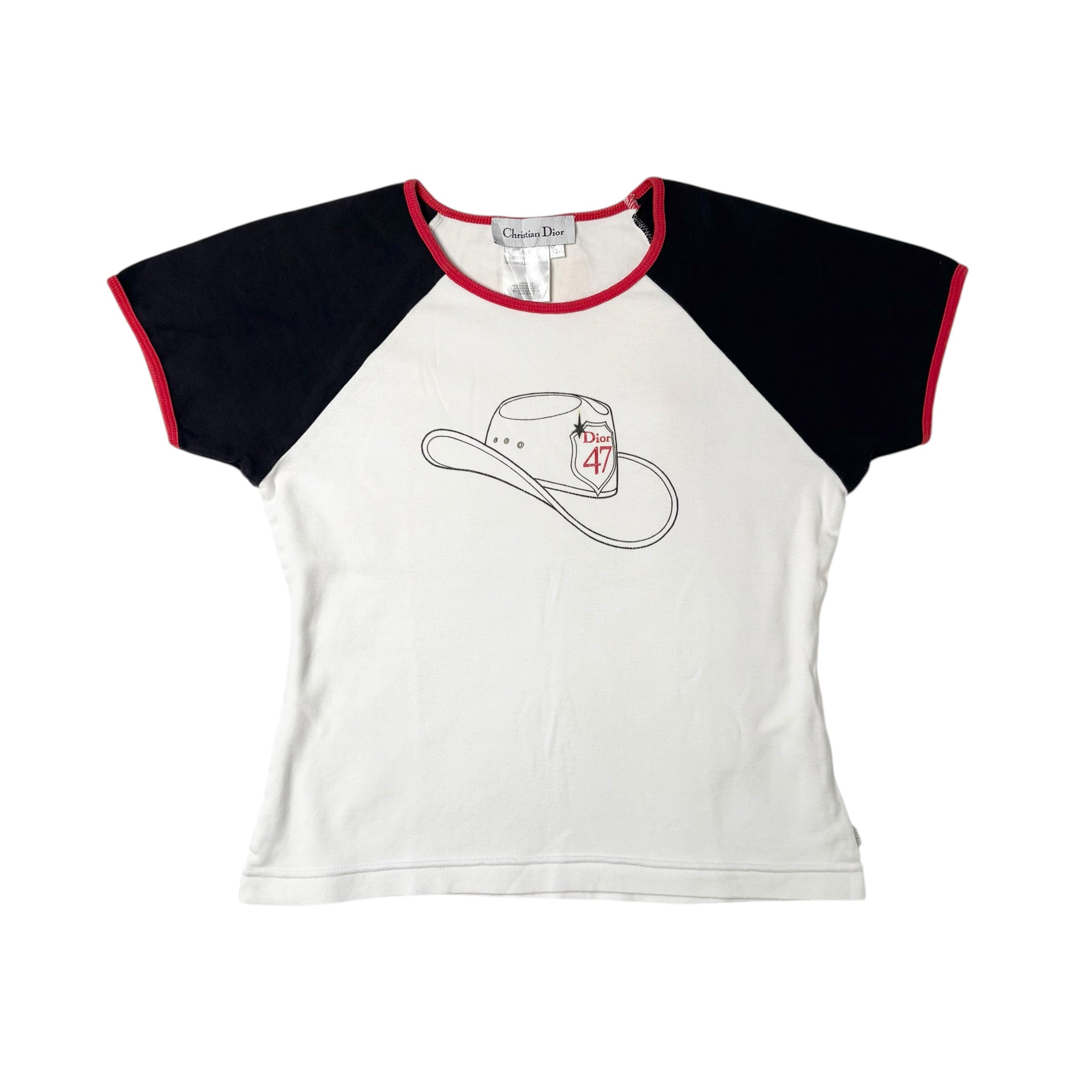Christian Dior Cowboy Hat Baby Tee (S)