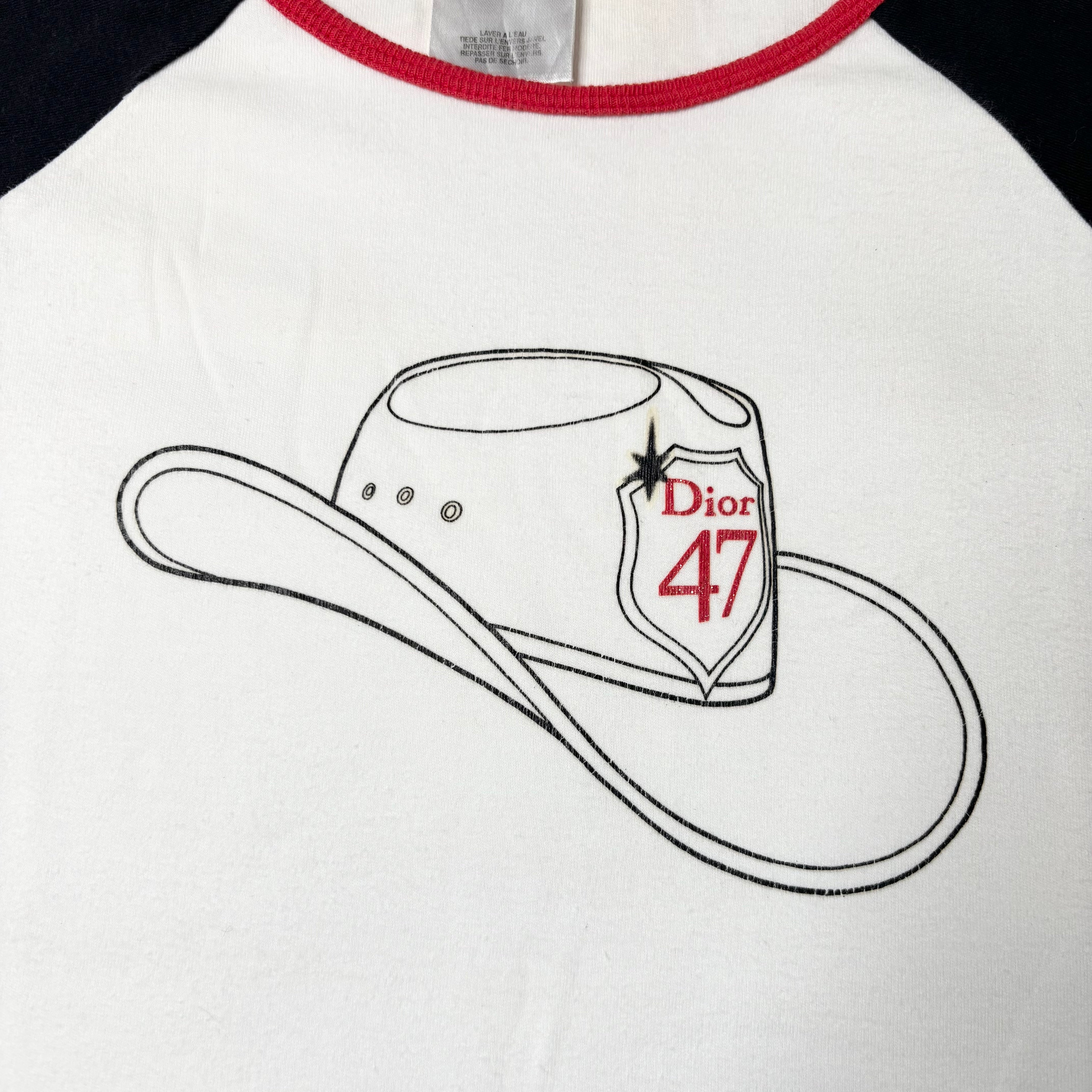 Christian Dior Cowboy Hat Baby Tee (S)
