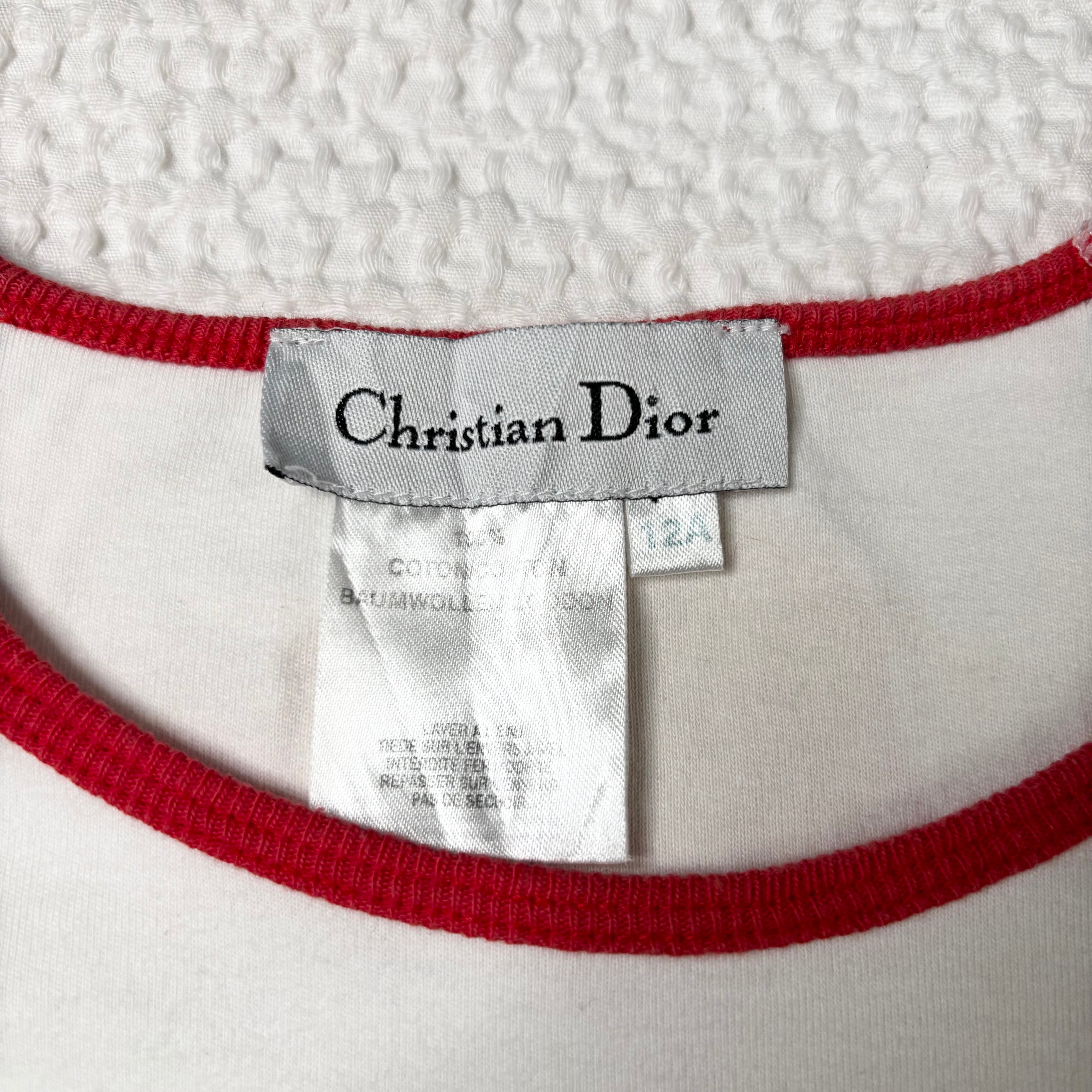 Christian Dior Cowboy Hat Baby Tee (S)