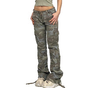 2000s Camo Scrunch Cargos (S/M)