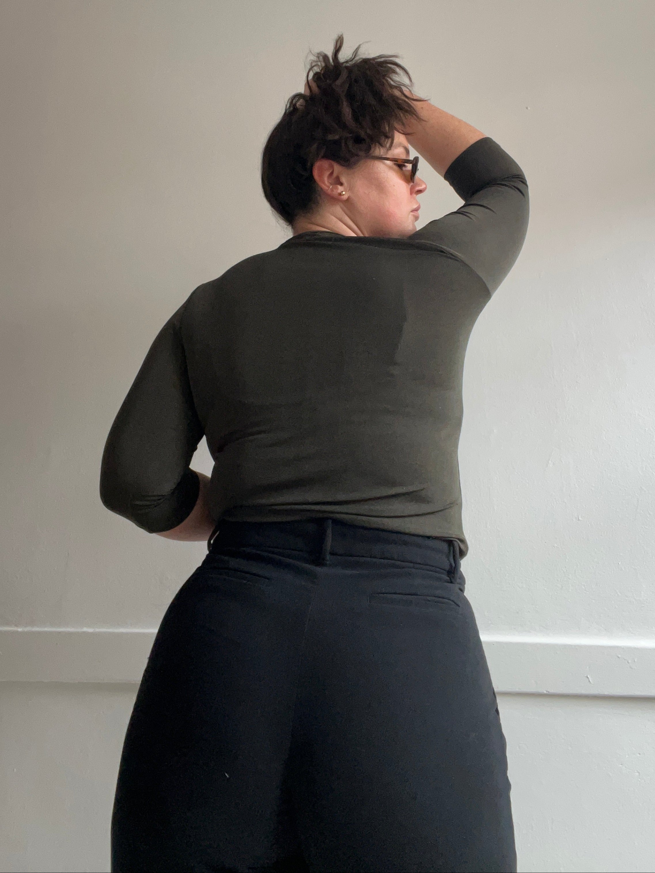 90s Slinky 3/4 Sleeve Top (S/M)