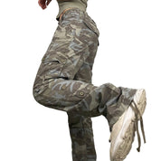 2000s Camo Scrunch Cargos (S/M)