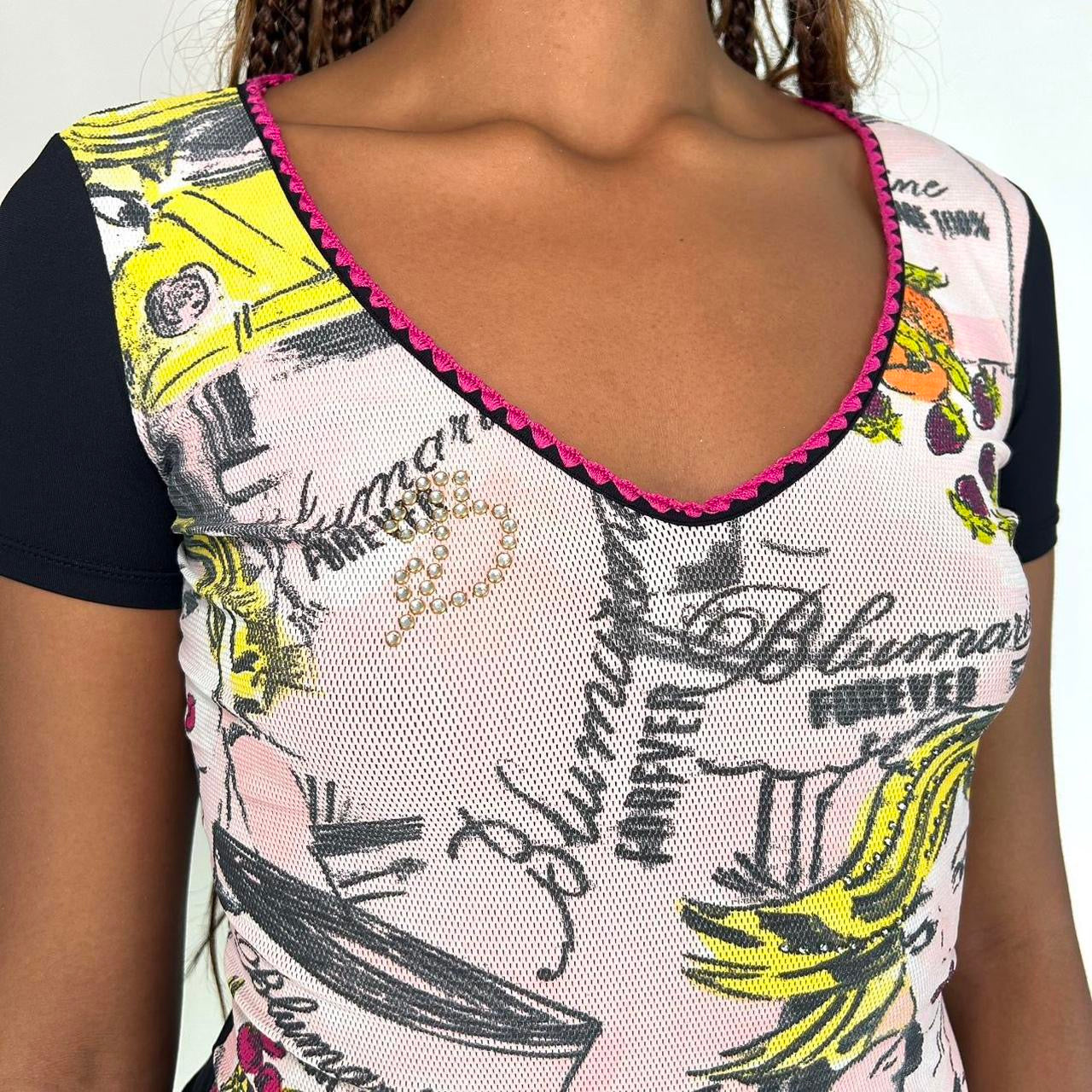 Blumarine Vintage Comic Top (S)