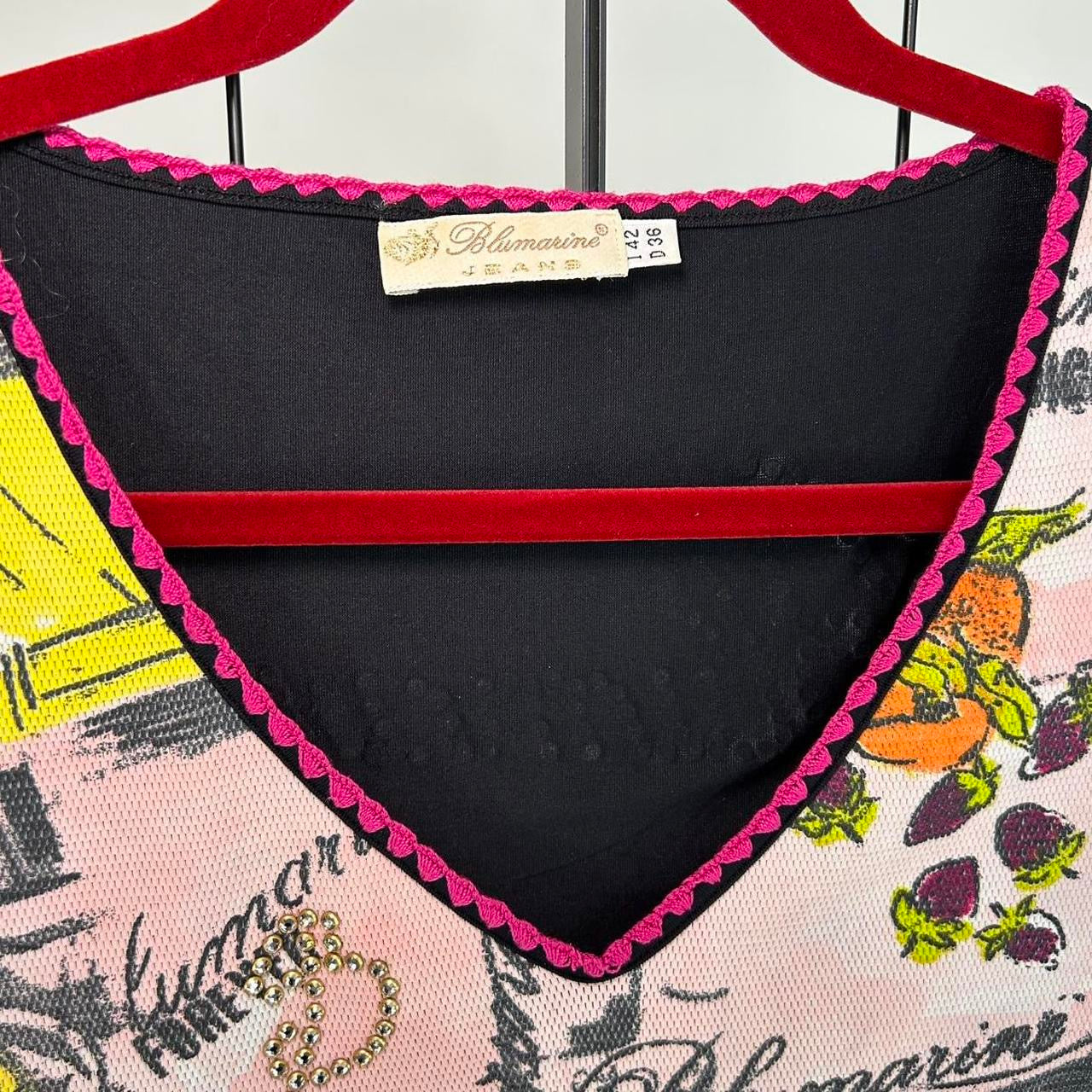 Blumarine Vintage Comic Top (S)