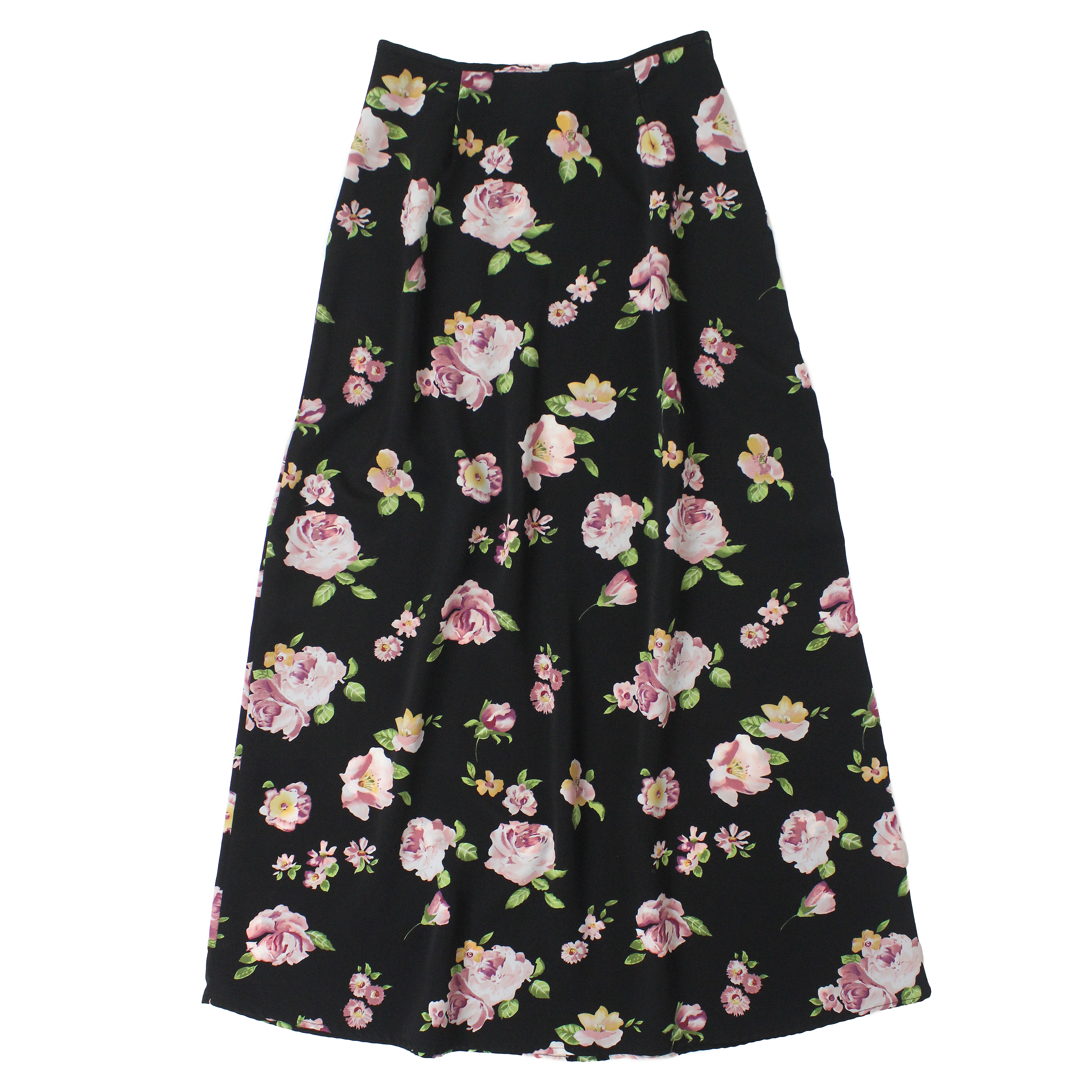90s Floral Maxi Skirt (XS/S)