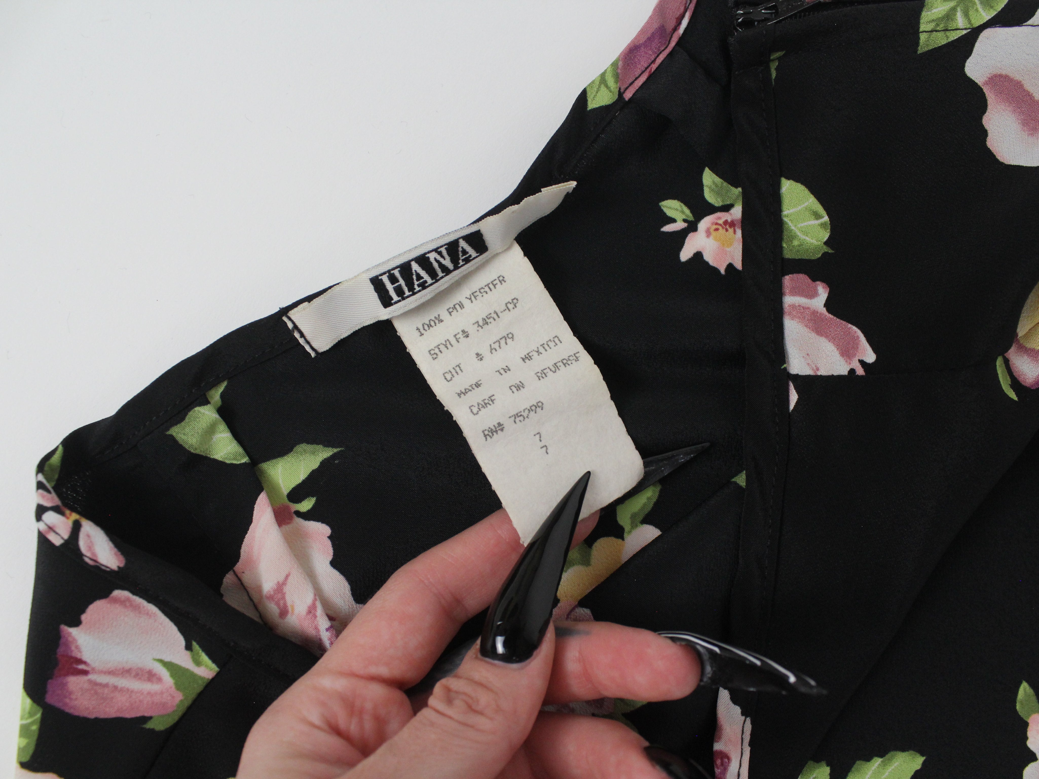 90s Floral Maxi Skirt (XS/S)