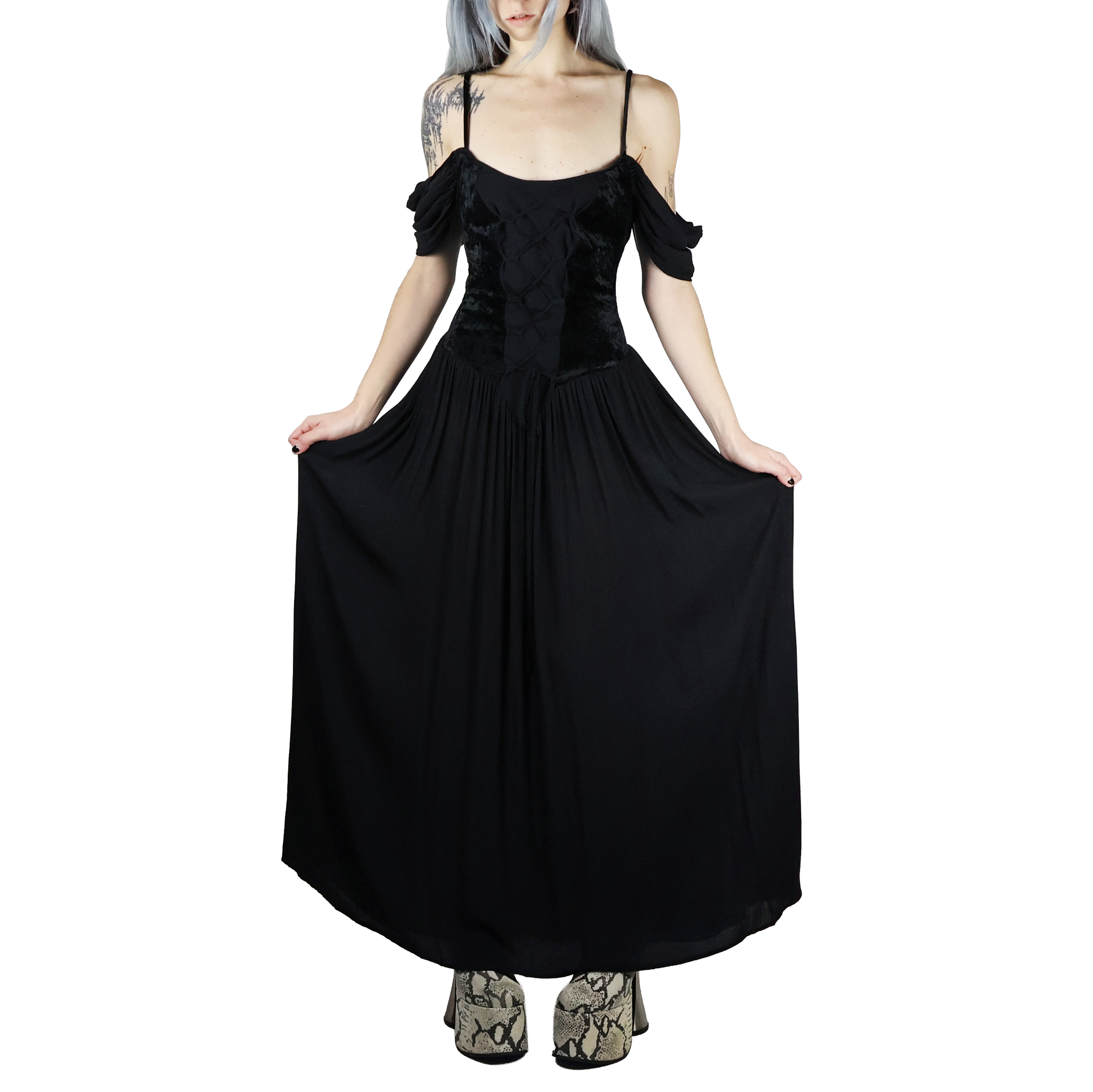 90s Eternal NYC Maxi Dress (S) Holy Thrift 90s Eternal NYC Maxi Dress (S) Holy Thrift
