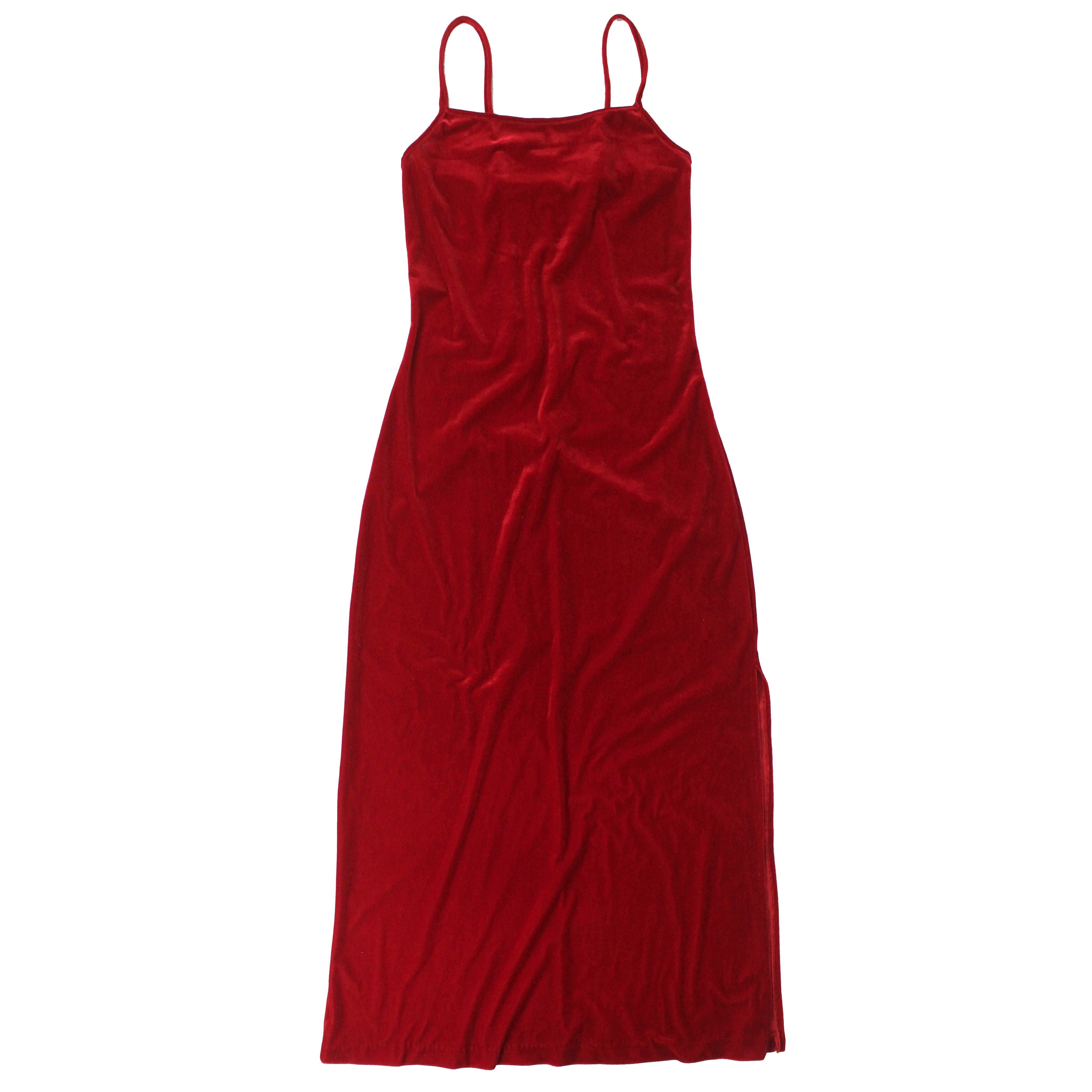 90s Red Velvet Dress (S) 90s Red Velvet Dress (S)