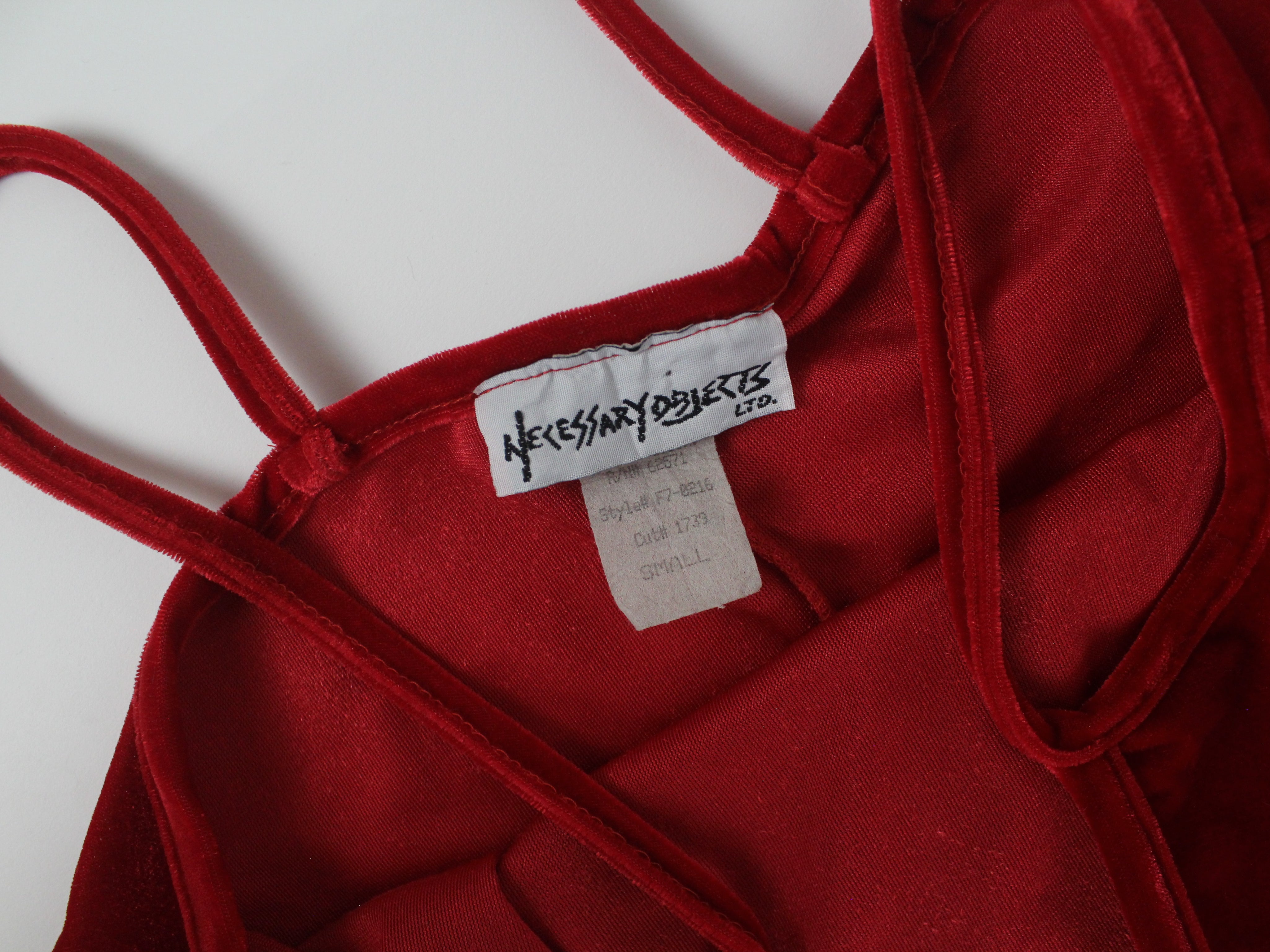 90s Red Velvet Dress (S) – Holy Thrift