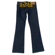 Von Dutch Low Rise Logo Flare Jeans (XS/S)