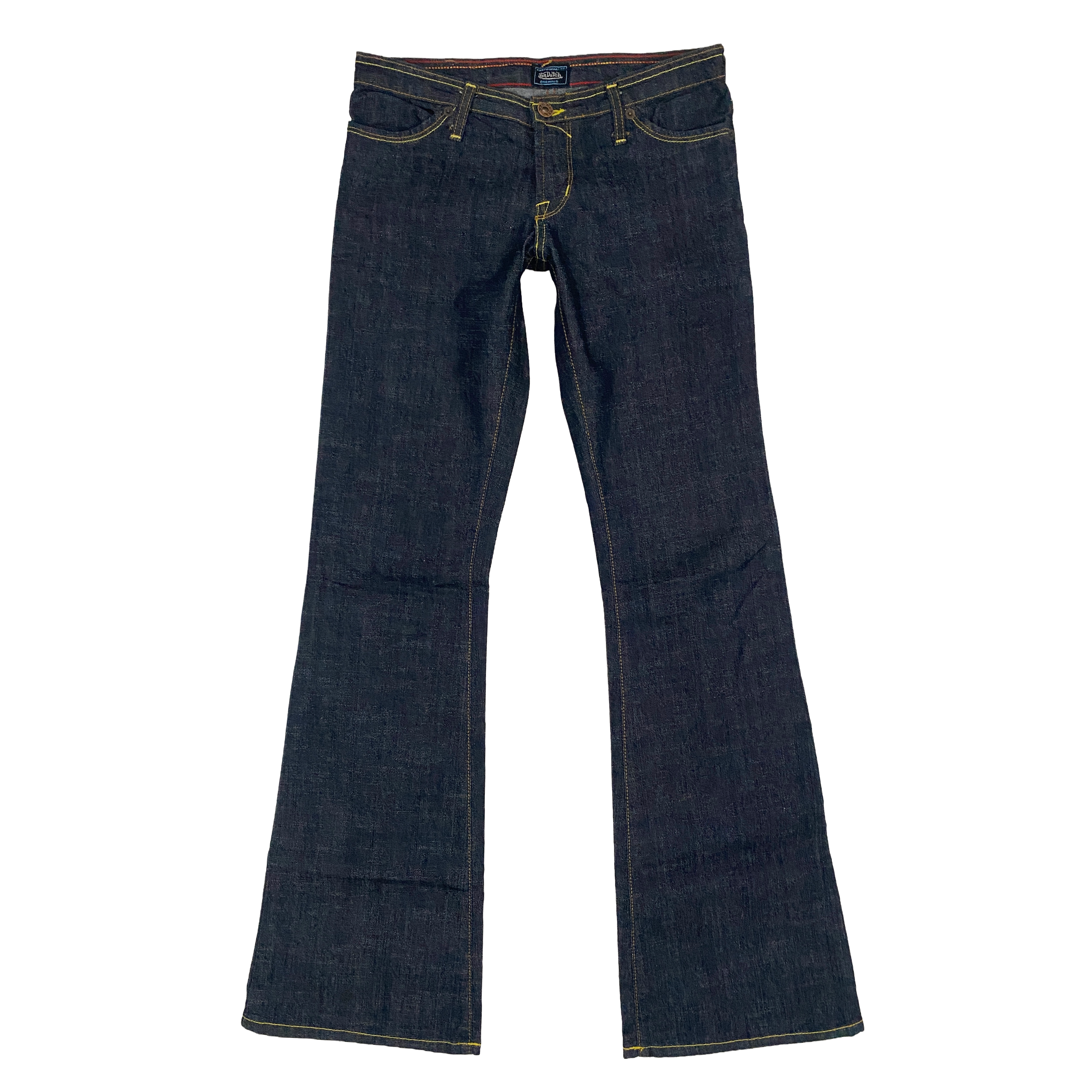 Von Dutch Low Rise Logo Flare Jeans (XS/S)