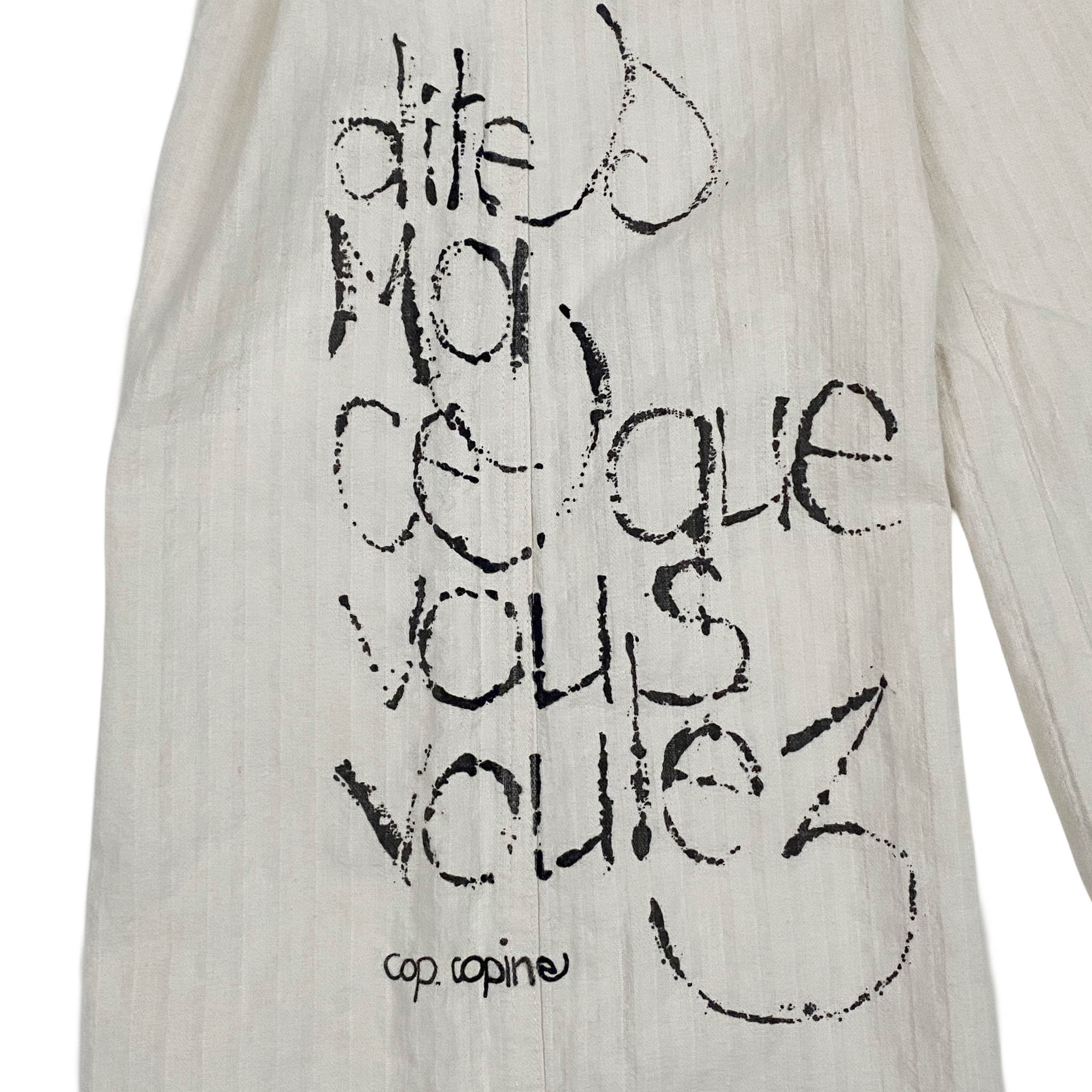 Cop Copine Ivory Foldover Low to Mid Rise Wide Leg Pants (XS/S)