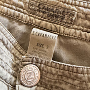 Z. Cavaricci Olive Satin Cargo Pants (S)