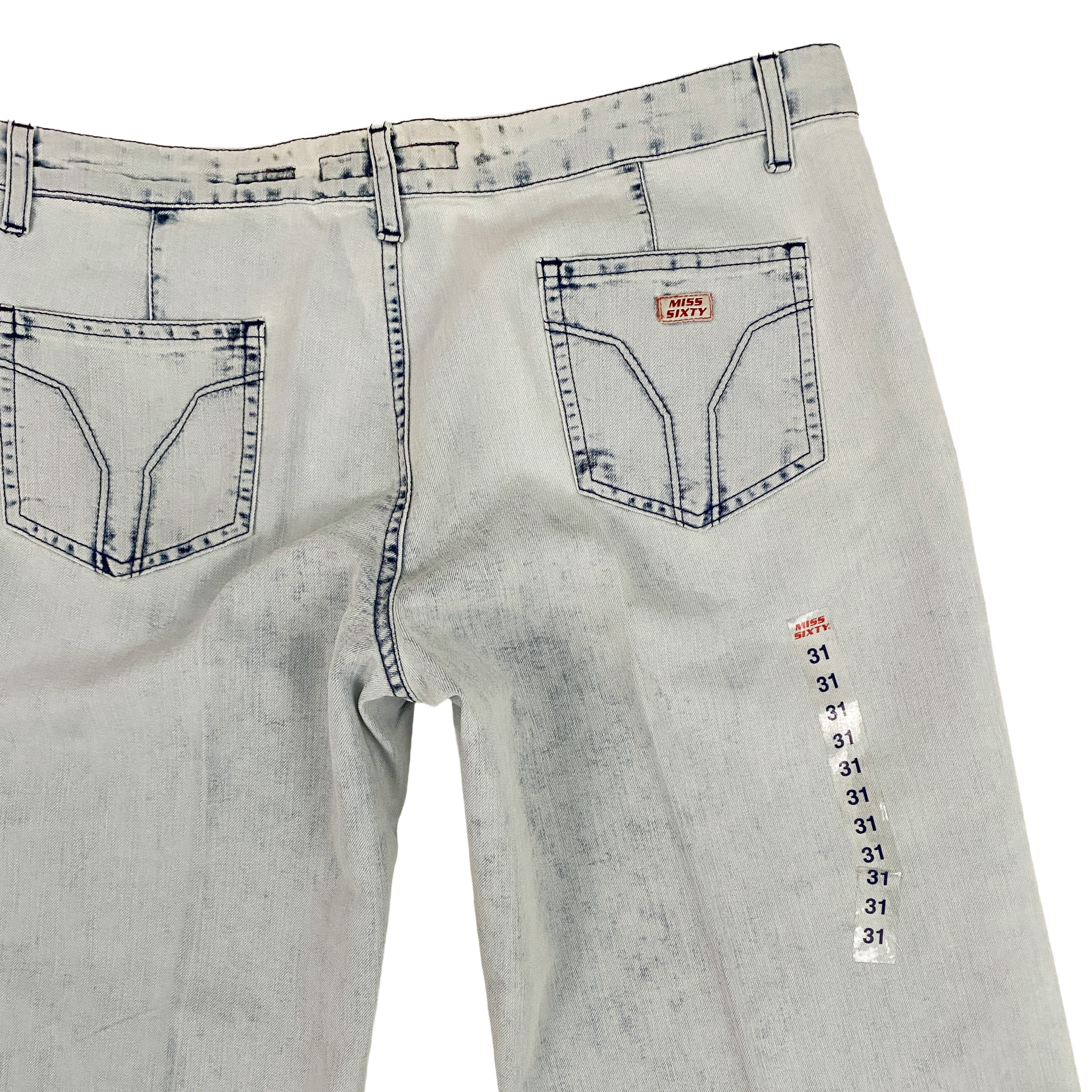 Miss Sixty 2000s Light Wash Low Rise Jeans (L)