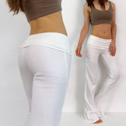 White Lounge Pants - Small