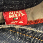 Miss Sixty 2000s Low Rise Wide Bootcut Jeans (M)