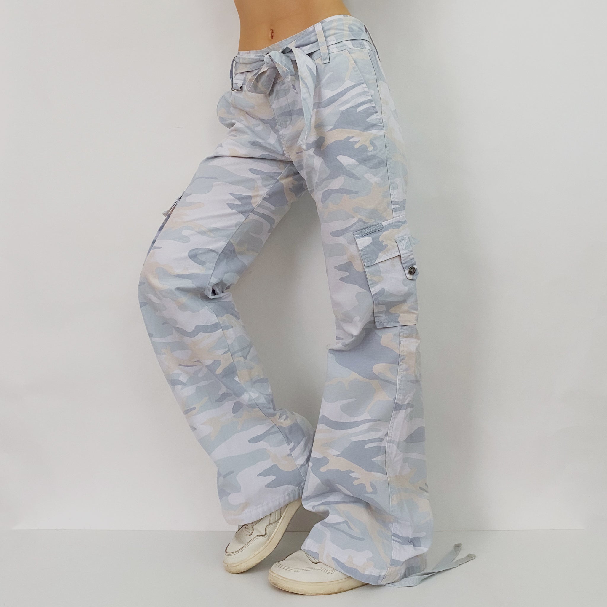 Baby Blue Camo Cargos - M/L