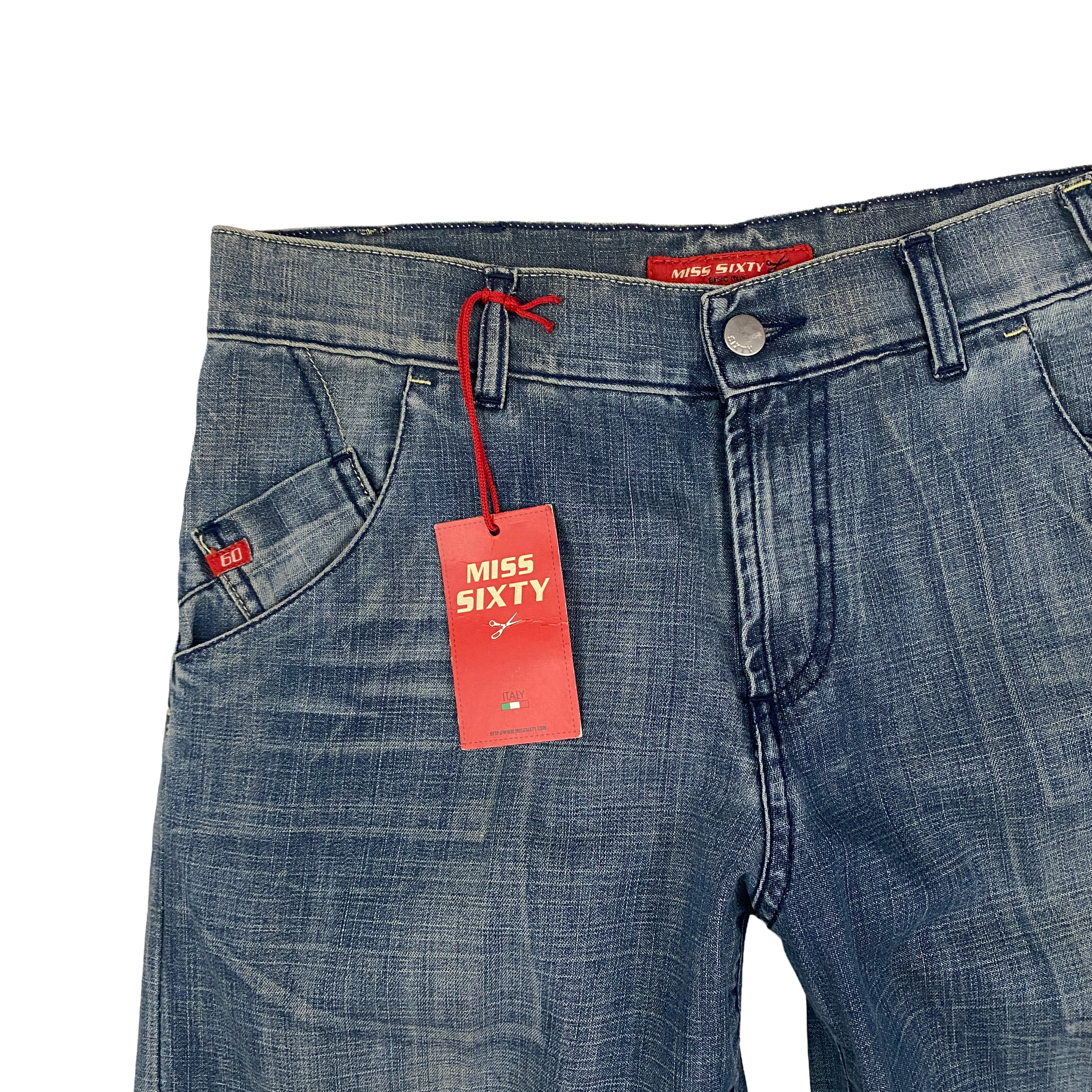 Miss Sixty 2000s Relaxed Mid Rise Straight Leg Jeans (S/M)