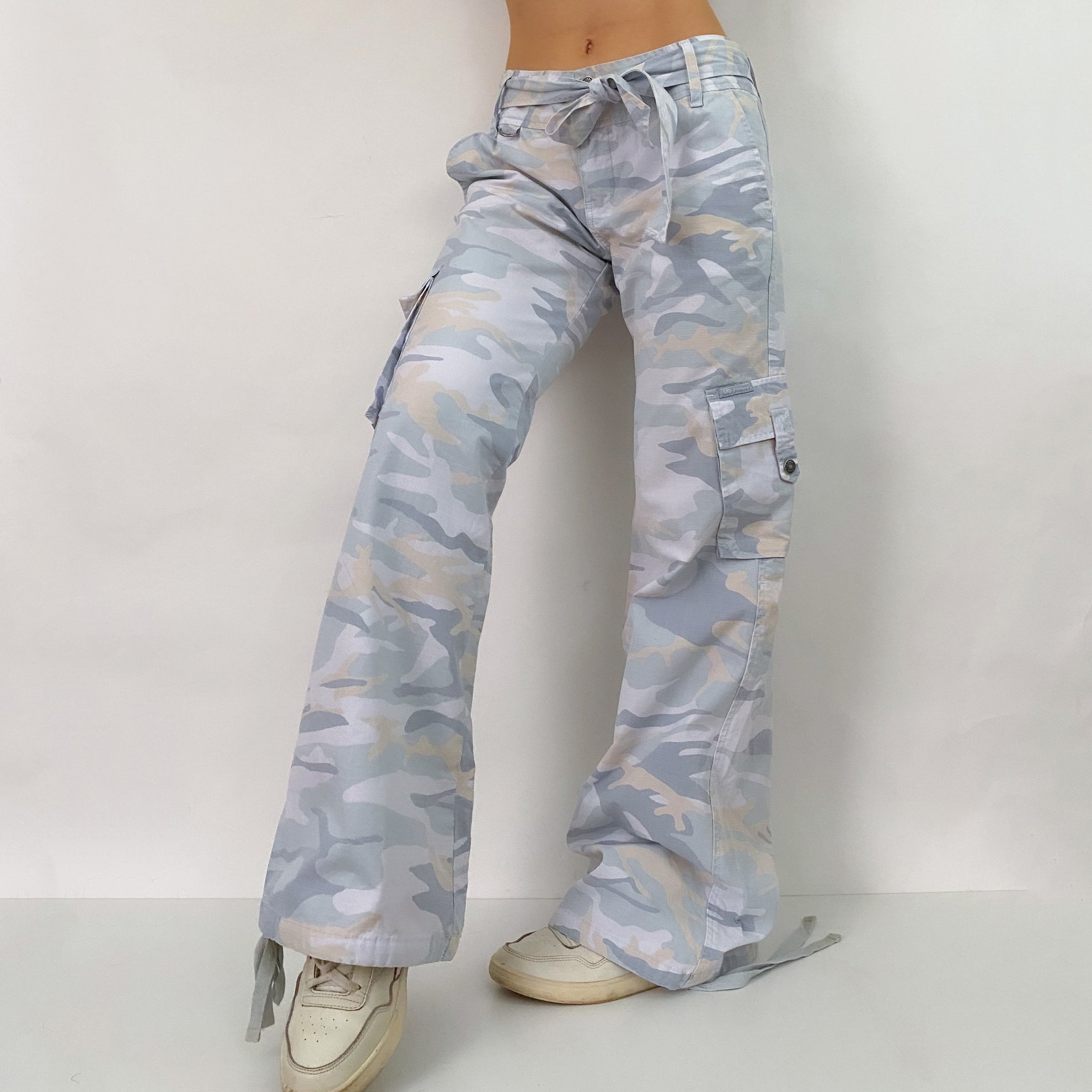 Baby Blue Camo Cargos - M/L