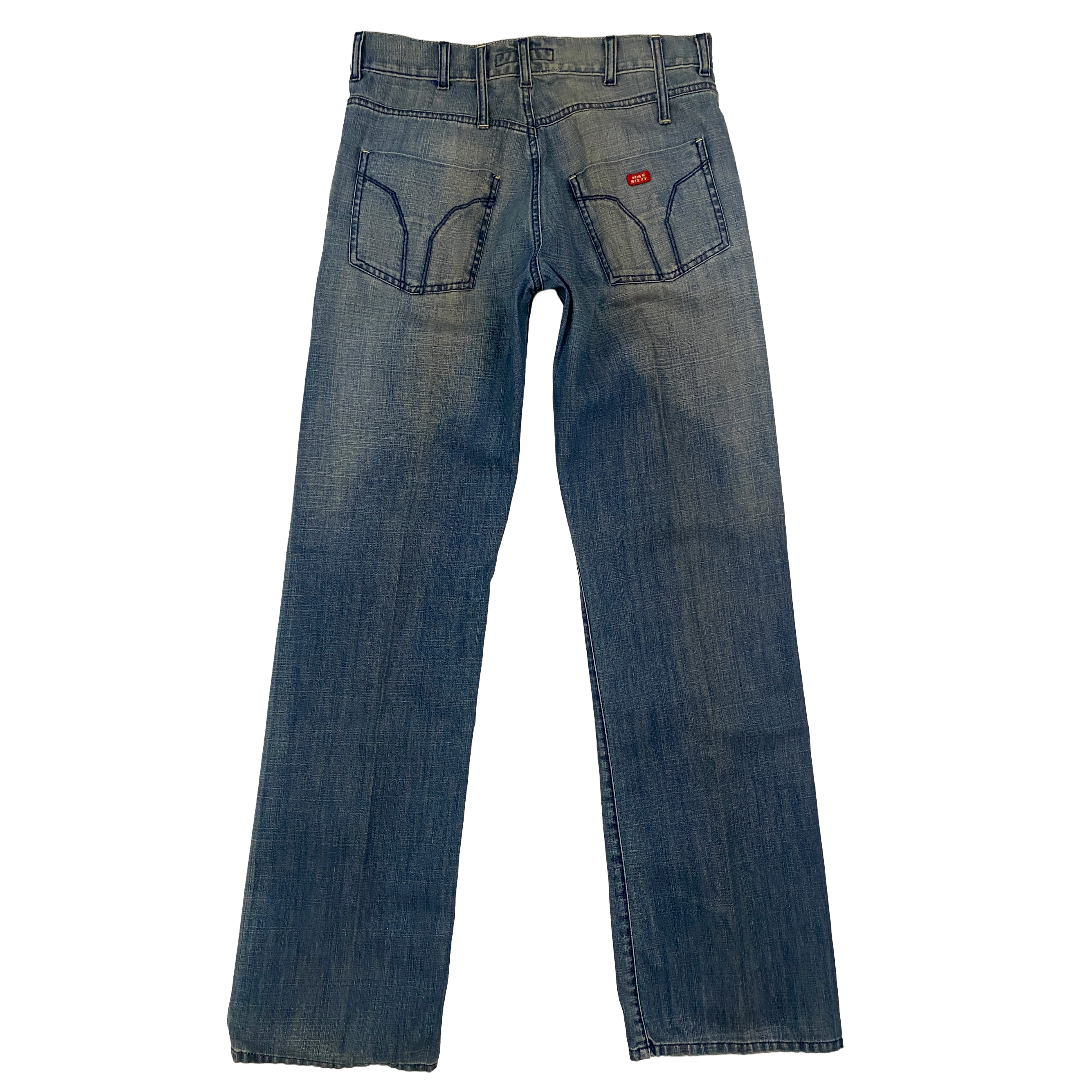 Miss Sixty 2000s Relaxed Mid Rise Straight Leg Jeans (S/M)
