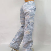 Baby Blue Camo Cargos - M/L